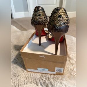 Vintage Christian Louboutin beaded heels size 39
